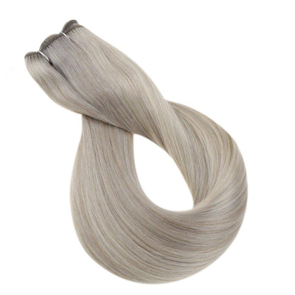 [US]Sew In Machine Weft Human Hair Virgin Bundles Highlight Blonde (#P19A/60)