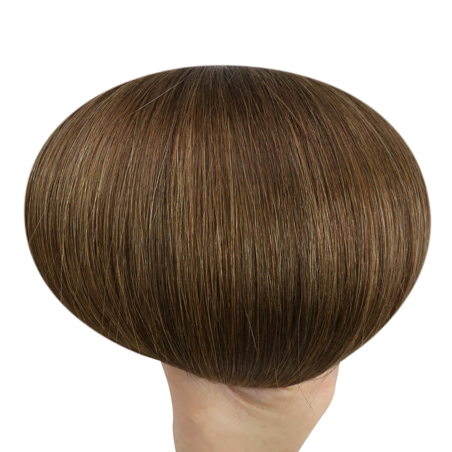 Virgin Invisible Genius Weft Human Hair Extensions Balayage Brown (#DU)
